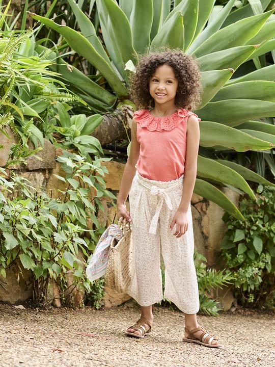 Produktbild Vertbaudet Mädchen Paperbag-Hose, 7/8 (128)