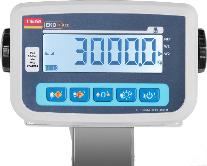 Produktbild TEM Tierwaage geeicht 500 g (0-1.500 kg) / 1 kg (1500-3000 kg) tiergerecht + Gitter