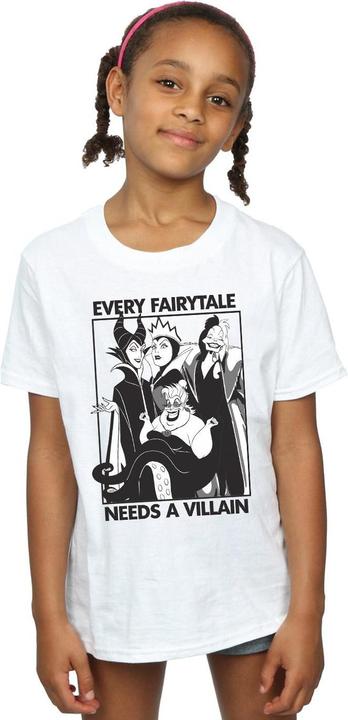 Immagine prodotto Disney Girls Every Fairy Tale Needs A Villain Maglietta in cotone (152, 158)