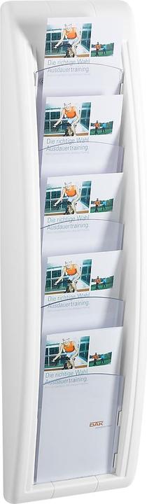 Actual product image Paperflow Brochure wall holder Quickfit, DIN A5 o. DIN 1/3 A4 (DL)