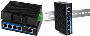 Immagine prodotto LogiLink NS202P Switch industriale Gigabit Ethernet a 5 porte 10/100/1000 Mbps con guida DIN PoE Mo (5 Porti)
