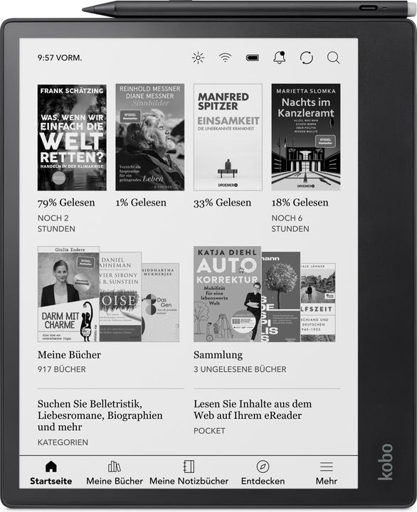 Produktbild Kobo Elipsa 2E inkl. Stift 2 (10.30", 32 GB, Schwarz)