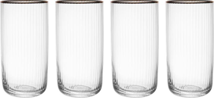 Image du produit Mikasa Verres Sorrento Ridged Crystal Highball, Set of 4, 510ml (0.51 l, 4 x)