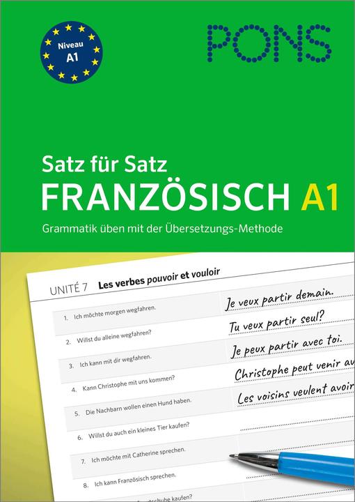 Actual product image Satz für Satz Französisch A1 (German, French, 2024)