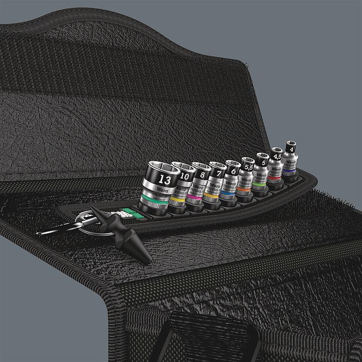 Produktbild Wera Belt A 1 Zyklop Steckschlüsseleinsatz-Satz (6 mm, 5.5 mm, 10 mm, 7 mm, 5 mm, 8 mm, 4.5 mm, 13 mm, 4 mm)