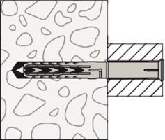 Produktbild Fischer Rahmendübel R 88542 SXR 10x160 T Schrauben A 4/Dübel-Nylon (50 Stk.)