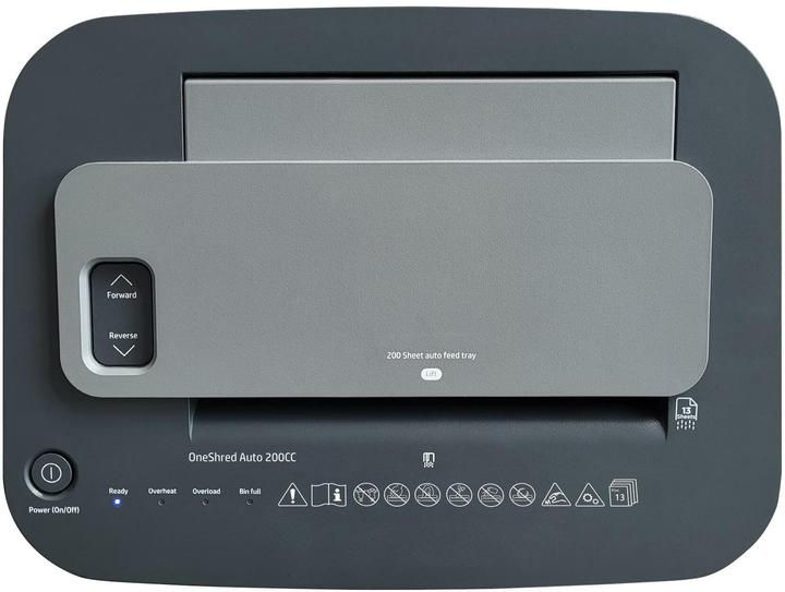 Image du produit HP Pro Shredder Auto 200CC Destructeur coupe croisée P-4, 4 x 20 mm, jusqu'à 200 feuilles, noir (Coupe de particules)