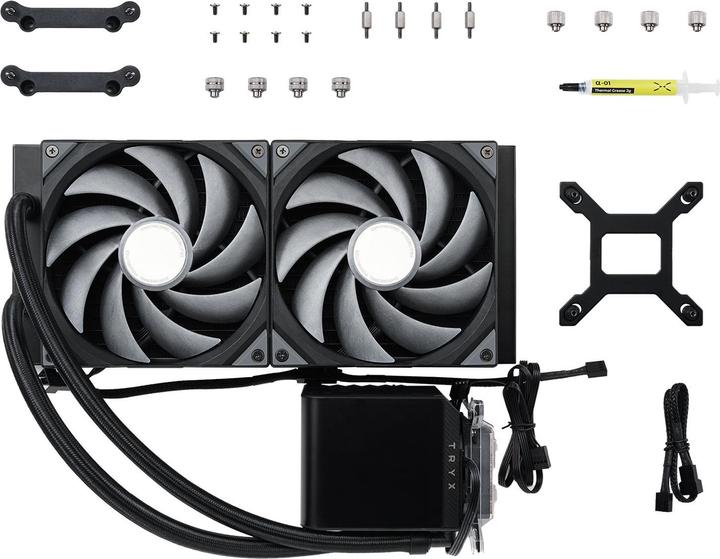 Actual product image TRYX PANORAMA complete water cooling system - 280 mm, black