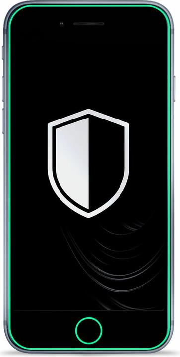 Actual product image 3MK NeoGlass for iPhone SE 2020 black frame (1 Piece, Apple iPhone SE)