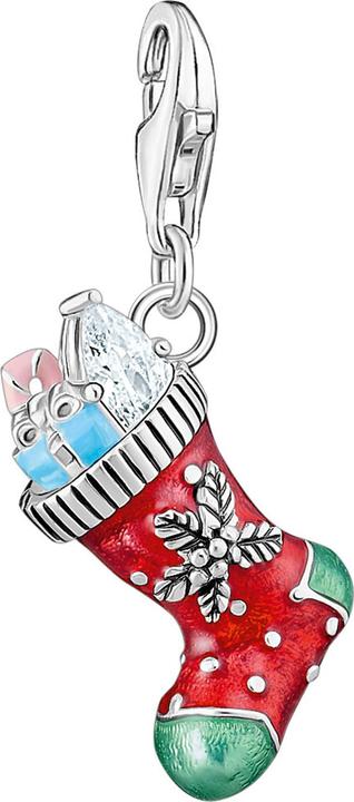 Immagine prodotto Thomas Sabo Ciondolo natalizio con calze d'argento (Smalto, Argento 925)