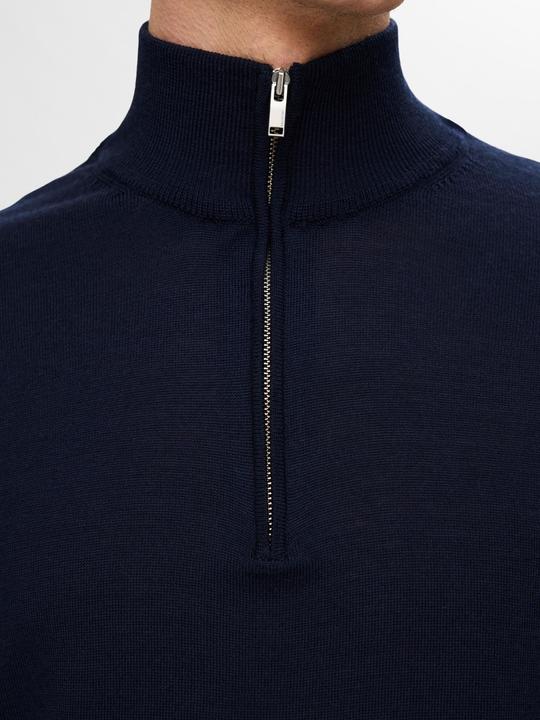 Actual product image Selected Homme Slhtray Ls Knit Merino Half Zip Noos (XXL)