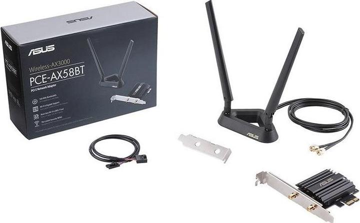 Produktbild ASUS PCE-AX58BT AX3000 WiFi 6 Adapter (Mini PCI Express)