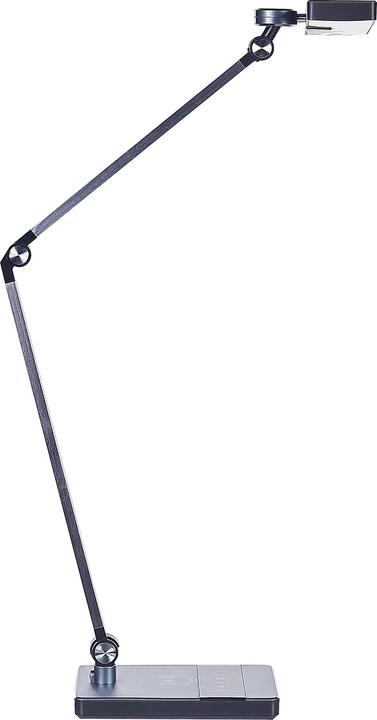 Beliani Lampe de bureau LED Métal noir 73 cm réglable LACERTA (1000 lm)