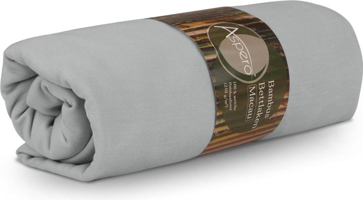 Actual product image Aspero Bamboo fitted sheet Macau (140 x 200 x 30 cm)