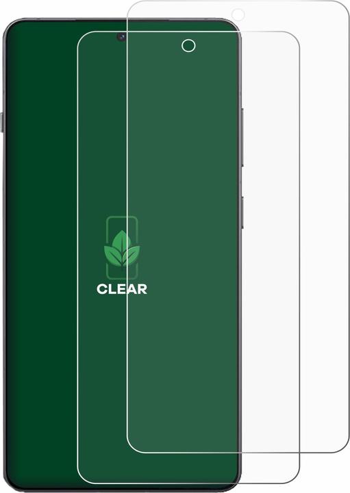 Actual product image ScreenLeaf Screen Protector sustainable Screen Protection, clear, anti-scratch (2 Piece, Alcatel 5)