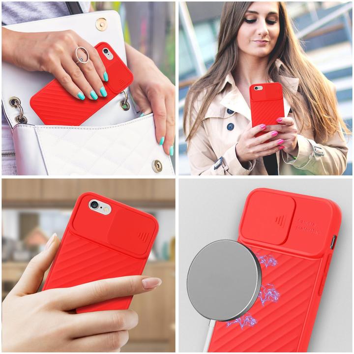 Immagine prodotto Cadorabo Cover in TPU con protezione della fotocamera (Apple iPhone 6 Plus)
