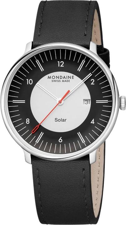 Produktbild Mondaine MLE.41920.LBV Herrenuhr Doppio Solar 41mm 5ATM