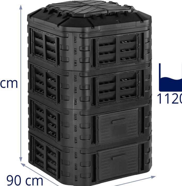 Actual product image Hillvert Composteur de jardin - 1 120 litres (1120 l)