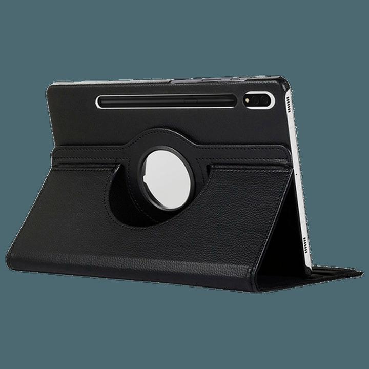 Produktbild Just in Case Pu-Leder Rotating 360 Book Hülle Schwarz Samsung Galaxy Tab S9+/S9 FE+/S10+ (Galaxy Tab S9+, Galaxy Tab S10+, Galaxy Tab S9 FE+)