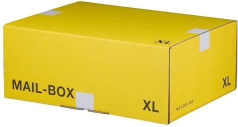 Produktbild Smartboxpro Paket-Versandkarton MAIL BOX, Gr”áe: XL, gelb (46.5 x 34.5 x 18 cm, 1 x)