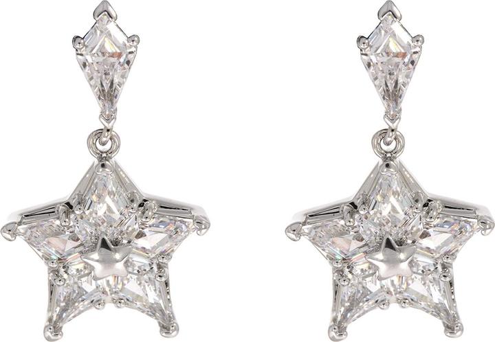Swarovski Stella Ohrringe - Silber (Metall rhodiniert)