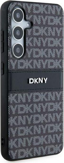 Actual product image DKNY DKHCMPRTHSLK + S926 czarny/black hardcase Leather Mono Stripe & Metal Logo (Samsung Galaxy S24+)