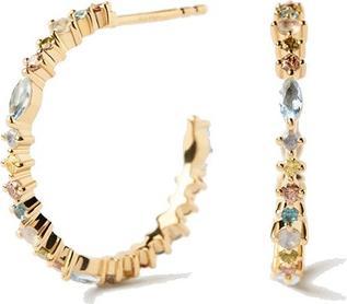 Image du produit Pd Paola Pdpaola Charmantes boucles d'oreilles plaquées or avec zircons Lotus Ar01-C78-U
