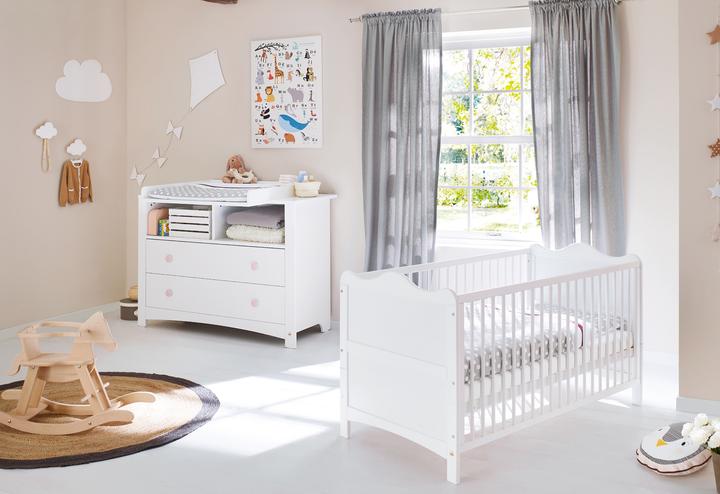 Florentina economy set (Baby cot, Changing unit)