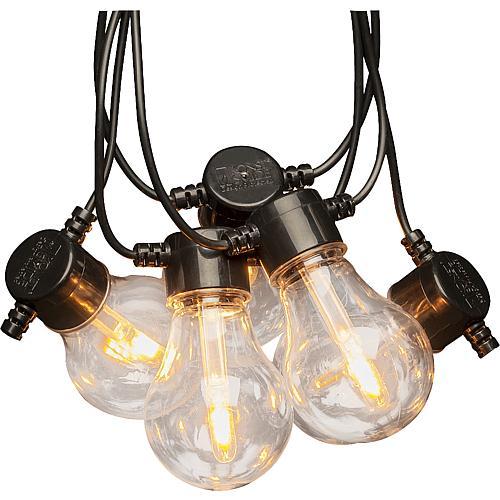 Image du produit Konstsmide 2341-800SP Chaîne solaire à LED pour le jardin de la bière (14.50 m)
