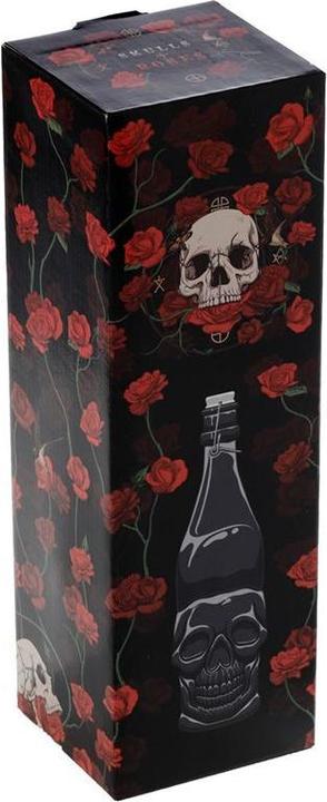 Produktbild Puckator Totenkopf Wasserflasche aus klarem Glas 1L (1 l)