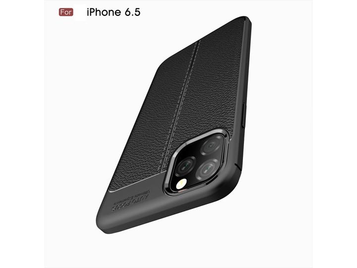 Produktbild Screenguard Apple iPhone 11 Pro Max Hülle Leather Design TPU Cover (Apple iPhone 11 Pro Max)