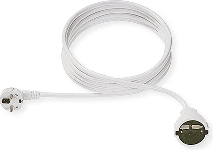 Actual product image Bachmann Schuko extension cable, 230VAC, white 5m (5 m, CEE 7/7, CEE 7/5)