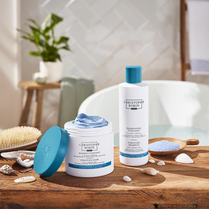 Produktbild Christophe Robin Purifying Shampoo with Thermal Mud (250 ml, Flüssiges Shampoo)