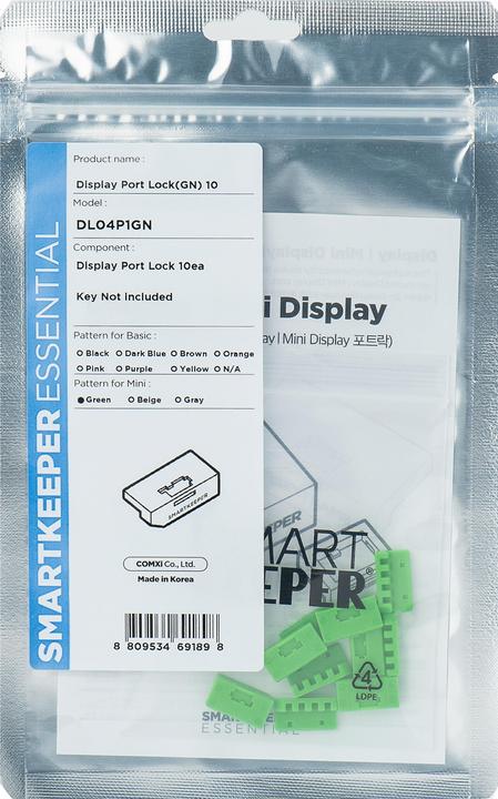Image du produit Smart Keeper Mini Display Port Blocker vert 10 pcs.