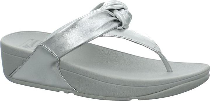 Produktbild Fitflop Lulu Padded Knot Metallic Leather Toe Post Sandal (39)