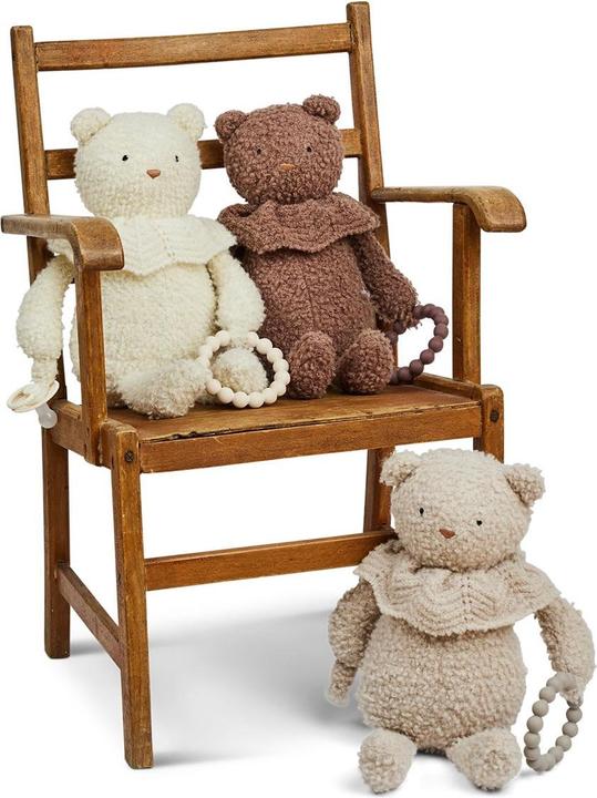 Image du produit Smallstuff Ours d'activité, bouclé laine mérinos, marron rose - (40006-03) (Jouet en peluche chien)