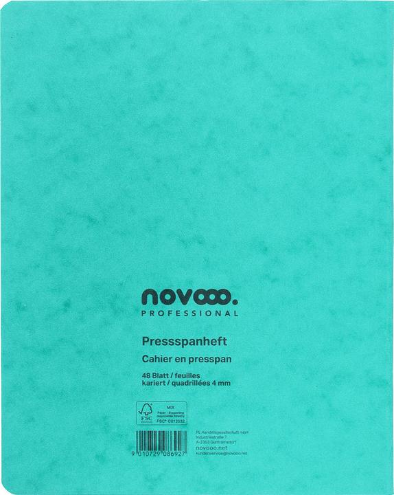 Actual product image Novooo Pressspanheft (175 x 220 mm, Checked)