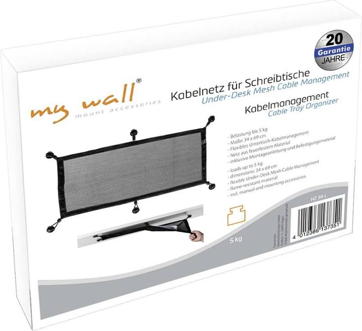 Produktbild myWall My Wall Untertisch Kabelmanagement Schwarz (Tisch)
