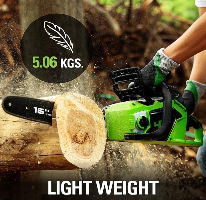 Produktbild Greenworks Piła łańcuchowa GD40CS18 40 V 40 cm (Akku Kettensäge)