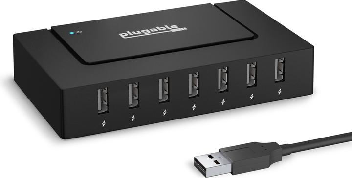 Plugable USB 2.0 Hub 60W Power Adapter (7 Ports)