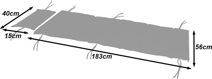Produktbild Detex Liegenauflage (183 x 56 x 7 cm)