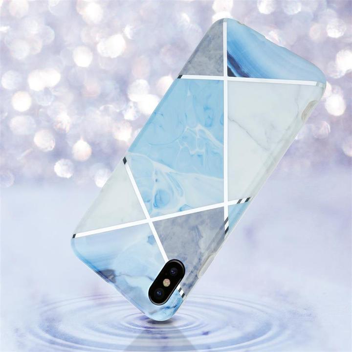 Actual product image Cadorabo IMD TPU Colorful Marble Cover (Apple iPhone X)