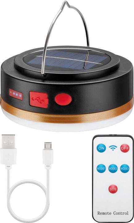 Produktbild Goobay LED-Solar-Campinglampe mit Akku