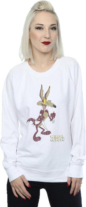 Actual product image Looney Tunes Womens/Ladies Wile E Coyote Distressed Sweatshirt (L)