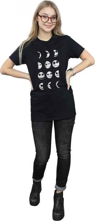 Actual product image Disney Womens/Ladies Nightmare Before Christmas Jack Moon Cotton Boyfriend T-Shirt (3XL)