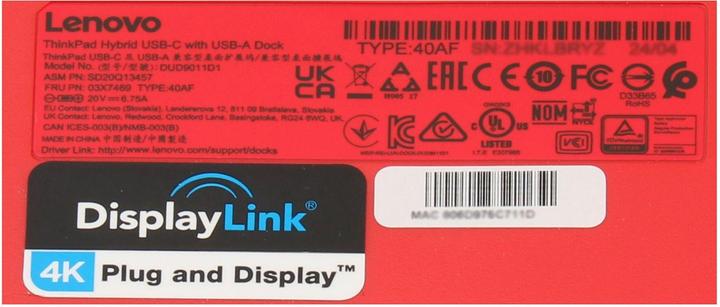 Actual product image Lenovo ThinkPad Hybrid (USB-C, 10 Ports)