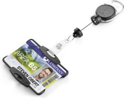 Actual product image Durable Badge holder with clip Extra Strong for 1 company/security badge