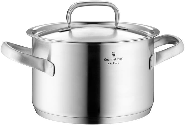 Fleischtopf GOURMET PLUS Platin (16 cm, Bräter + Schmortopf, Kochtopf, Edelstahl)
