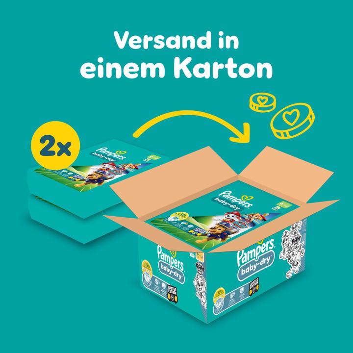 Image du produit Pampers Baby-Dry Paw Patrol édition limitée (Taille 6, Pack mensuel, 164 pièce(s))