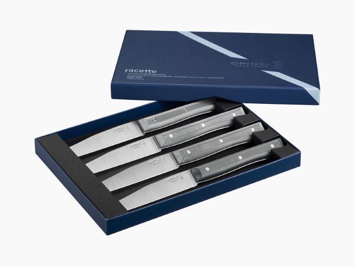Image du produit Opinel Facette ardoise, serrated, boîte de 4 (4 pièce(s), Couteau)